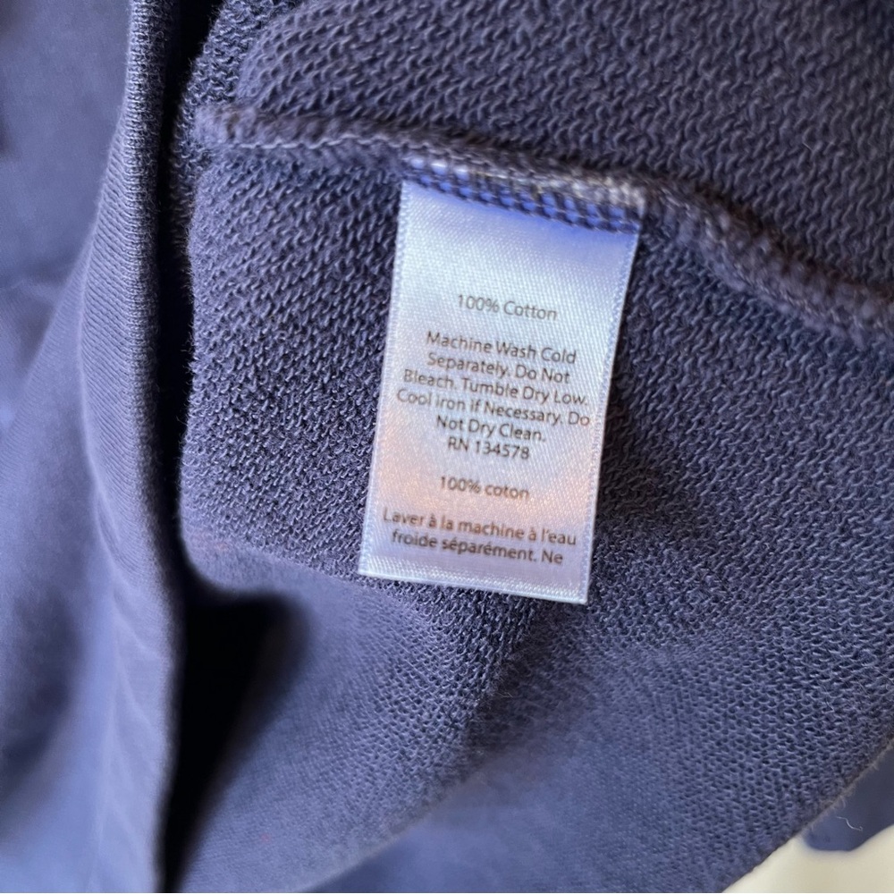 Vineyard Vines Pullover sweatshirt Cowl neck XS Blue Thumb holes Womens Comfy - Picture 7 of 9